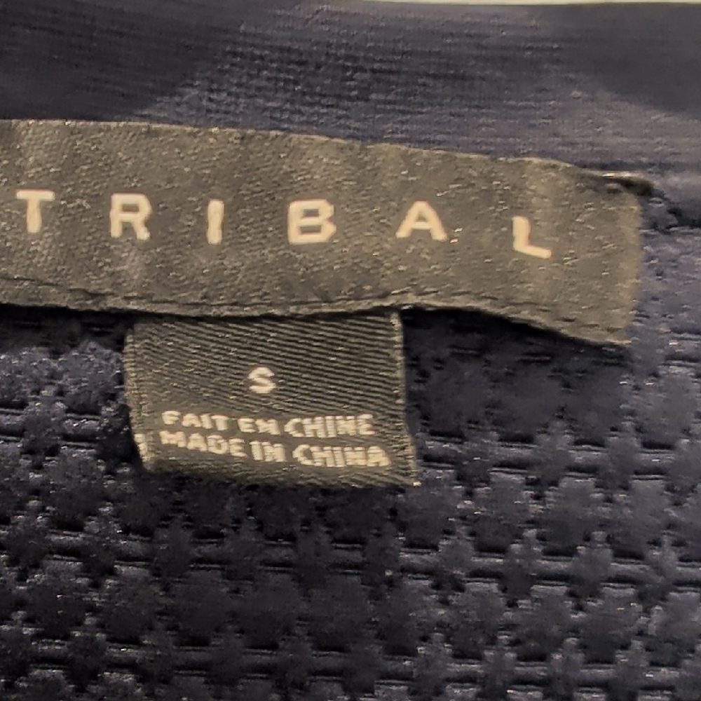 Tribal Black Textured Blazer - Picture 2 of 4